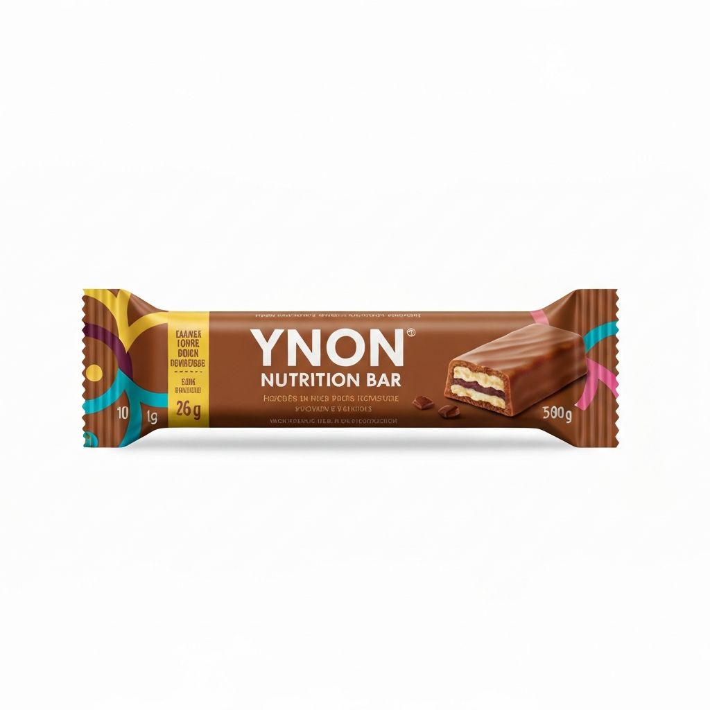 Nutrition Bars 12 - chocolate-colored bar in packaging